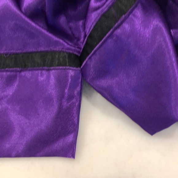 Victoria’s Secret purple with black beaded design long sleeve top pullover M - Picture 12 of 14